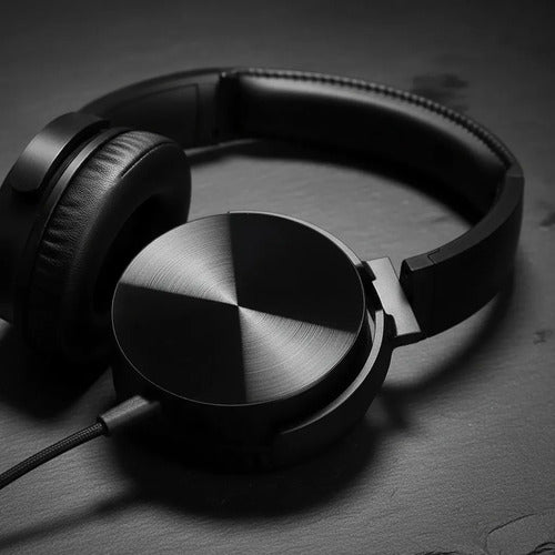 Auriculares Cable 3.5 Mic Manos Libres Vincha Ajustable Negro