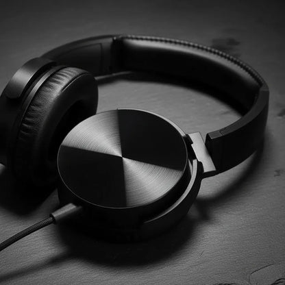 Auriculares Cable 3.5 Mic Manos Libres Vincha Ajustable Negro