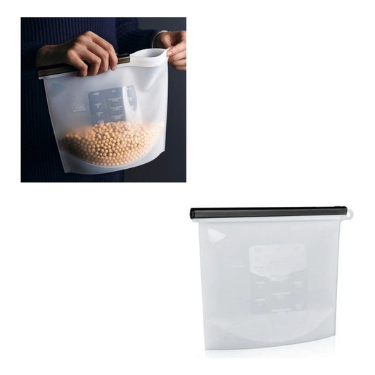 Bolsa Reutilizable De Silicona Hermetica Alimentos 1500ml