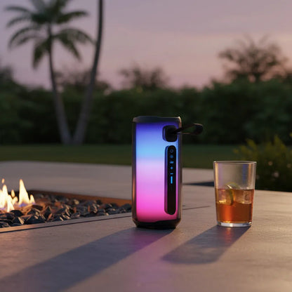 Parlante Bluetooth Portátil Rgb Fm Usb Tf Inalámbrico 3.5 2 Colores - Según Stock