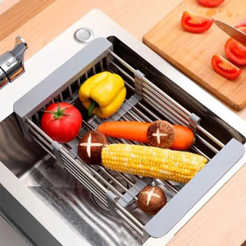 Escurridor De Pileta De Acero Inoxidable Extensible Cocina Varios