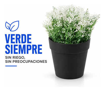 Maceta Diseño Surtido Planta Artificial Decorativa 15x6cm Aleatorio