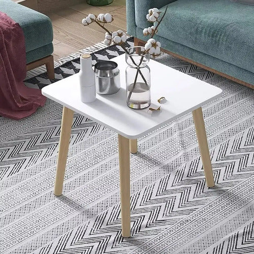 Mesa Minimalista Centro Living Madera Ratona