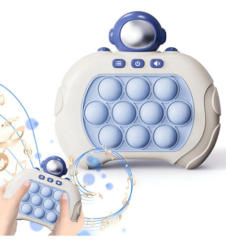 Consola Antiestrés Pop It Mini Gamer, Juguete Electrónico Color Astronauta