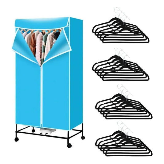 Secador De Ropa De Pie De Bolsa 1000w + 20 Perchas