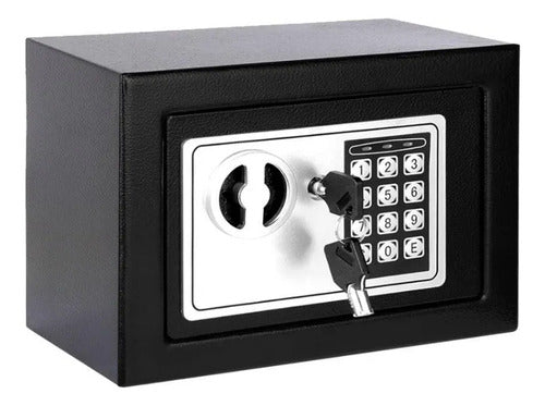Caja Fuerte Digital Cofre Seguridad Llaves Teclado Acero Negro