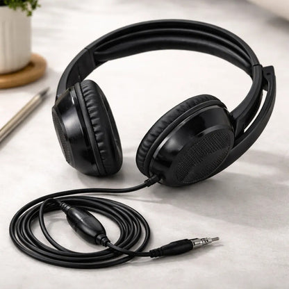 Auriculares Headset Gamer Microfono Cable 3.5mm Sonido 360 Negro
