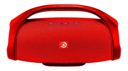 Parlante Inalambrico Bluetooth Ios Android Manija Radio 10w Rojo