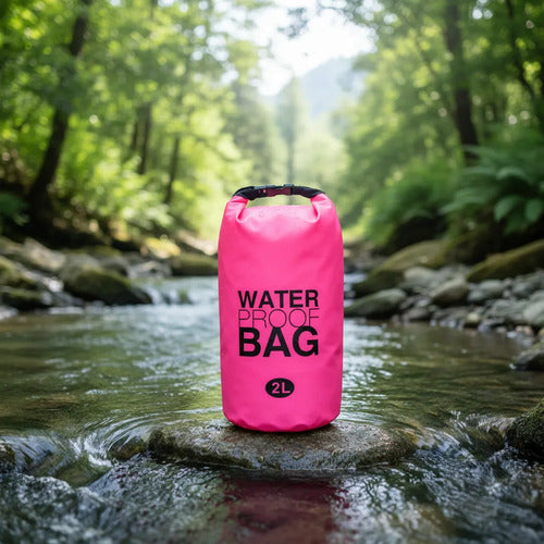Bolsa Impermeable Estanca 2l Proteccion Celular Viajes Playa Rosa
