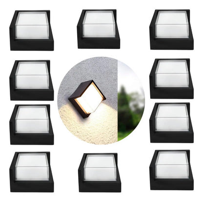 Set X10 Foco Pared Aplique Exterior Lampara Luminaria
