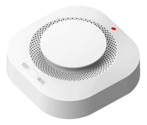 Detector Humo Wifi App Tuya Alarma Alta Sensibilidad Blanco