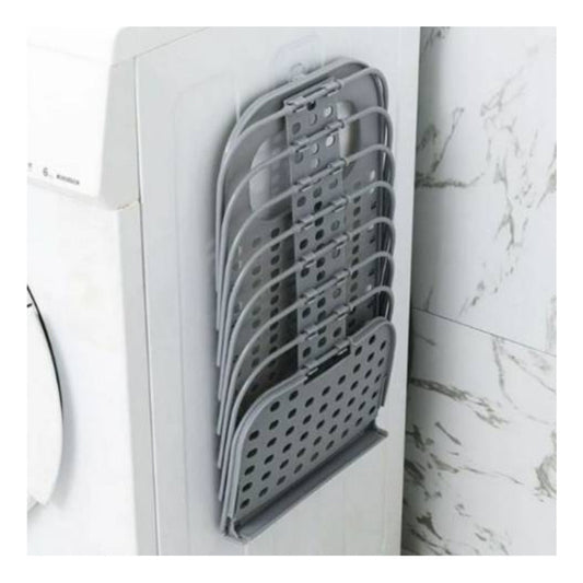 Canasto Plegable Colgante Gris Organizador 50x32x23cm