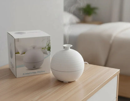 Humidificador Difusor Aromatizador Usb Led Con Filtro Aroma Blanco