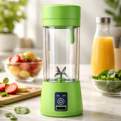 Licuadora Portatil Varios Colores Usb Recargable Vaso Batido Verde