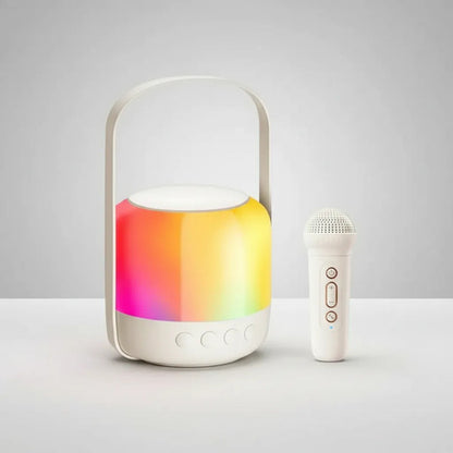Parlante Bluetooth Portátil Led Rgb C/micrófono Inalámbrico Blanco