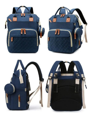 Mochila Maternal Convertible Con Cambiador