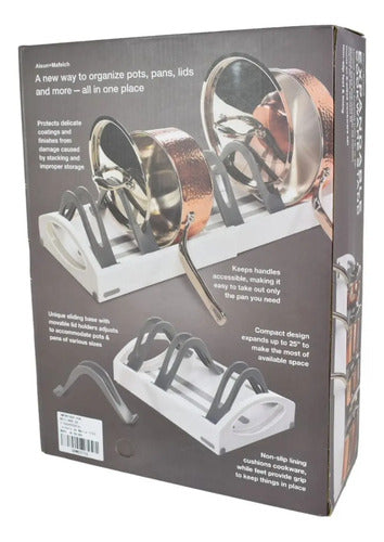 Organizador De Ollas Sartenes Tapas Extensible Cocina Aleatorio