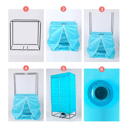 Secador De Ropa De Pie De Bolsa 1000w + 15 Perchas