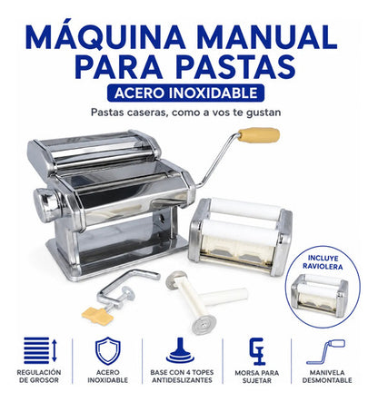 Maquina Raviolera Fabrica Ravioles Pasta Laminadora Acero In Gris
