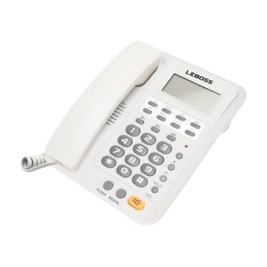 Telefono Fijo Con Captor De Llamadas Color Blanco Negro