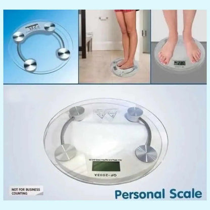 Balanza Digital De Vidrio Para Baño, Con 120 Kg De Capacidad Blanco