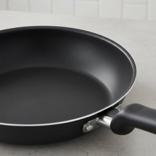 Sartén Cocina Antiadherente Mango Ergonómico 26cm Aluminio Negro