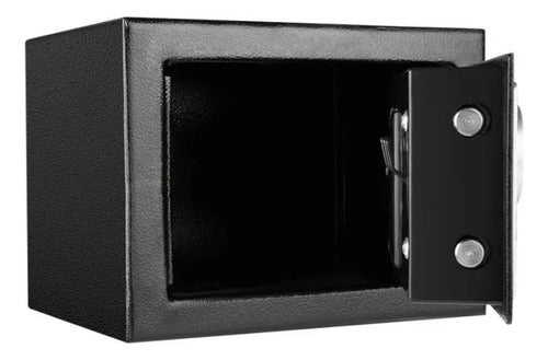 Caja Fuerte Digital Cofre Seguridad Llaves Teclado Acero Negro