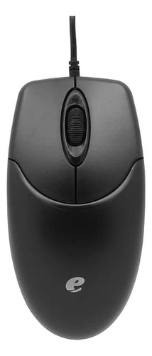 Mouse Optico Cableado Usb Computadora Pc Mac Laptop Oficina Negro