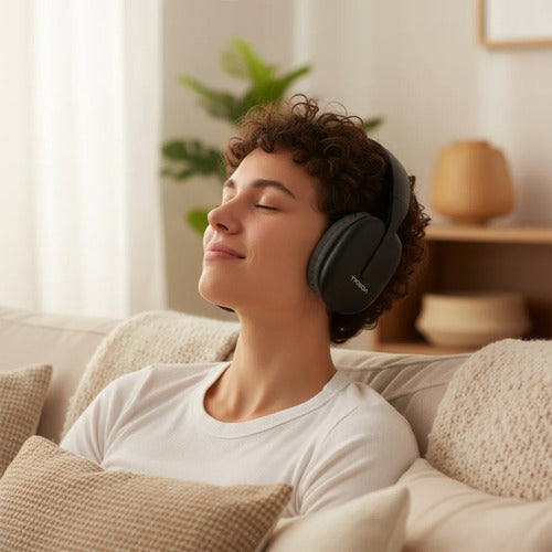 Auriculares Bluetooth Tf Aux 3.5 Mic Manos Libres Ajustable Negro