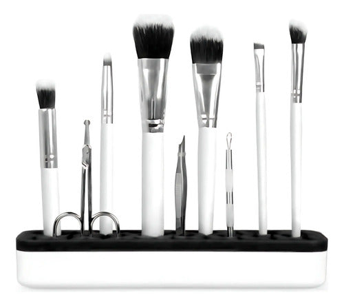 Organizador De Brochas Y Pinceles Maquillaje De Plastico Aleatorio