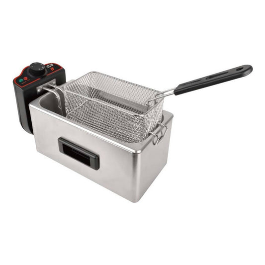 Freidora De Aceite 3 Litros Acero Inoxidable Electrica
