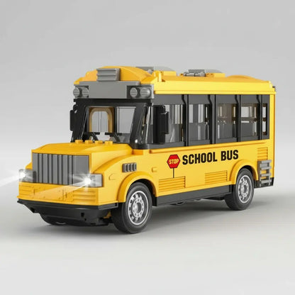 Autobus Escolar Juguete Con Control Remoto Luces Led Aleatorio