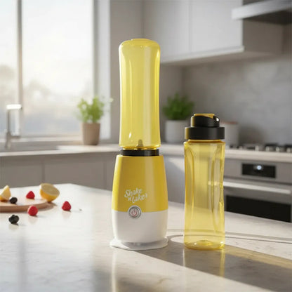 Procesadora Licuadora Shake Take Portatil 2 Vaso 180w Jugo Amarillo