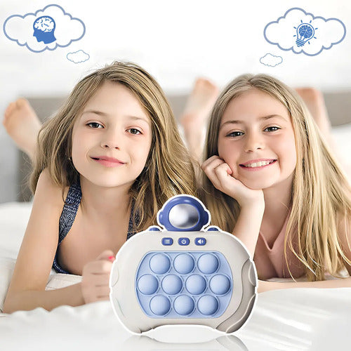 Consola Antiestrés Pop It Mini Gamer, Juguete Electrónico Color Astronauta
