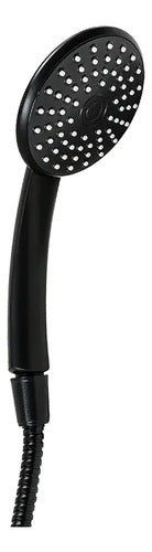 Monocomando Ducha Negro Telefono Duchero Baño + Extensible