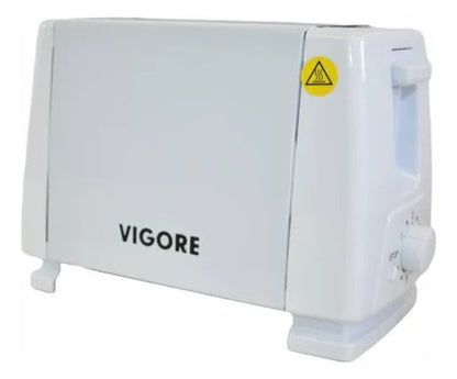 Tostadora Electrica 2 Rebanadas 700w Pan 6 Niveles Acero Blanco