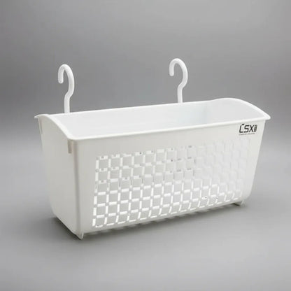 Cesto Canasto Organizador Colgante Multiuso Plástico 24x16cm Blanco