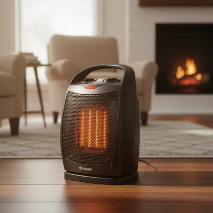 Calefactor Estufa Electrico Oscilante 1500w Termico Portatil Negro