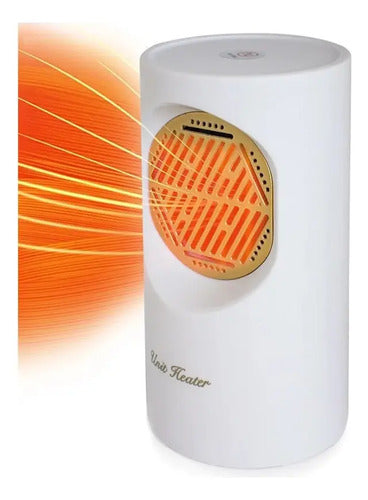 Toptecnouy Mesa Escritorio ® Calefactor Estufa Caloventilador Mini 400w Color Blanco