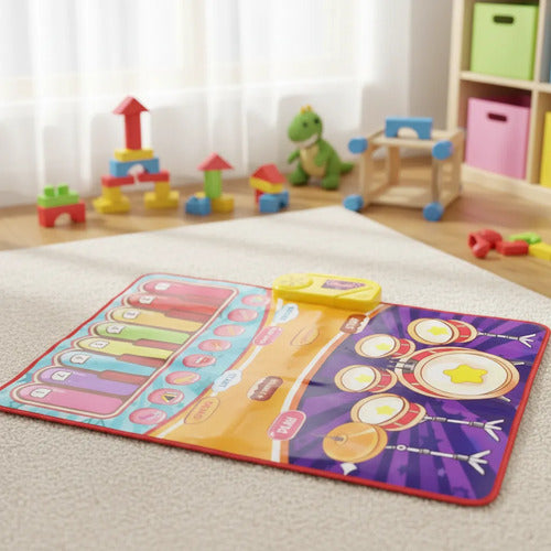 Alfombra Musical Interactiva Infantil Piano Plegable 60x75cm