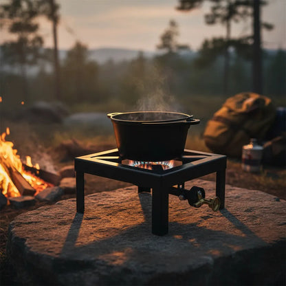 Cocinilla Quemador Gas Portatil Hornalla Metal Camping 25cm