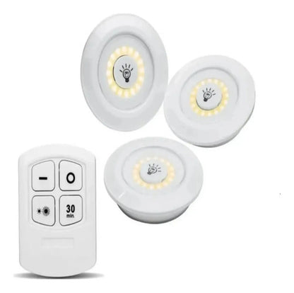 X3 Lampara Led Armario Ropero Portatil Inalambricas + Contol