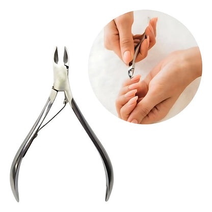 Alicate Corta Cuticula Uñas Manicura Pedicura Plateado