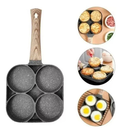 Sarten 4 Divisiones Antiadherente Huevos Tortillas Desayuno Varios