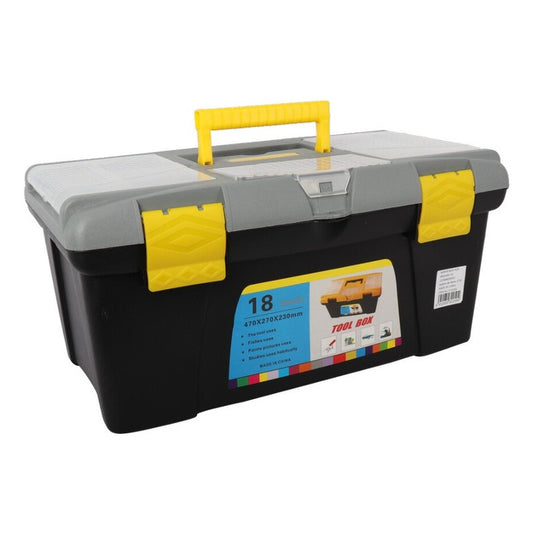Caja De Herramientas De Plastico Con Bandeja Removible