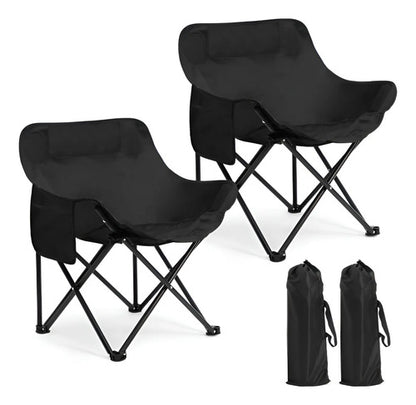 Set X2 Silla Plegable Camping Jardin Playa Reforzada 130kg