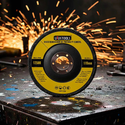 Disco Removedor Pintura Oxido Pulir 4 1/2 115mm Esmeril Negro - Drp115e