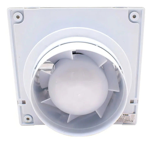 Extractor De Aire Para Cocina Baño Blanco Diámetro 10cm Blanco