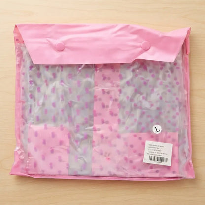 Pilot Impermeable Lluvia Infantil Rosado Capucha Con Visera Rosa L Estampado (motivos Tipo Corazones/figuras)