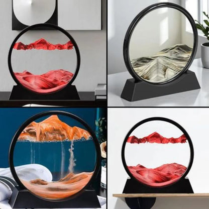 Adorno Arena Movediza Flotante Decoracion Circular 19,5x18cm Varios